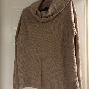 Tahari Women's Cowl Neck Sweater in Tan
